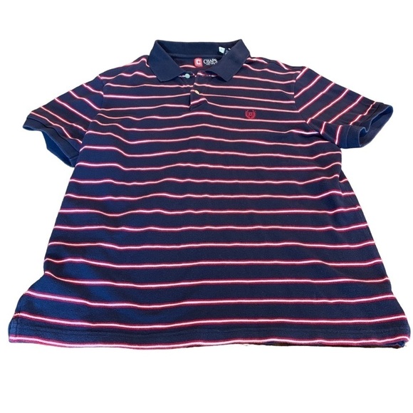 Chaps Other - Chaps Men’s Short Sleeve Striped Polo Shirt XL